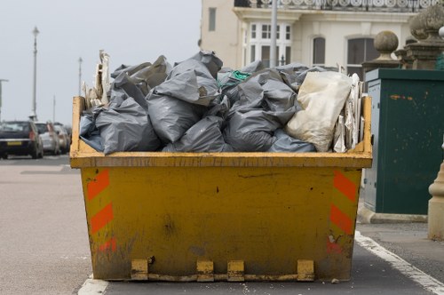 Construction site debris removal in Kingston upon Thames