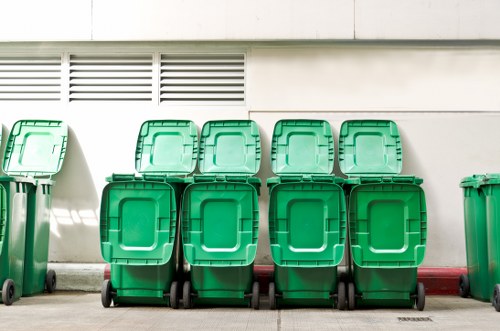 Image 2 showing modern waste disposal methods and clean streets